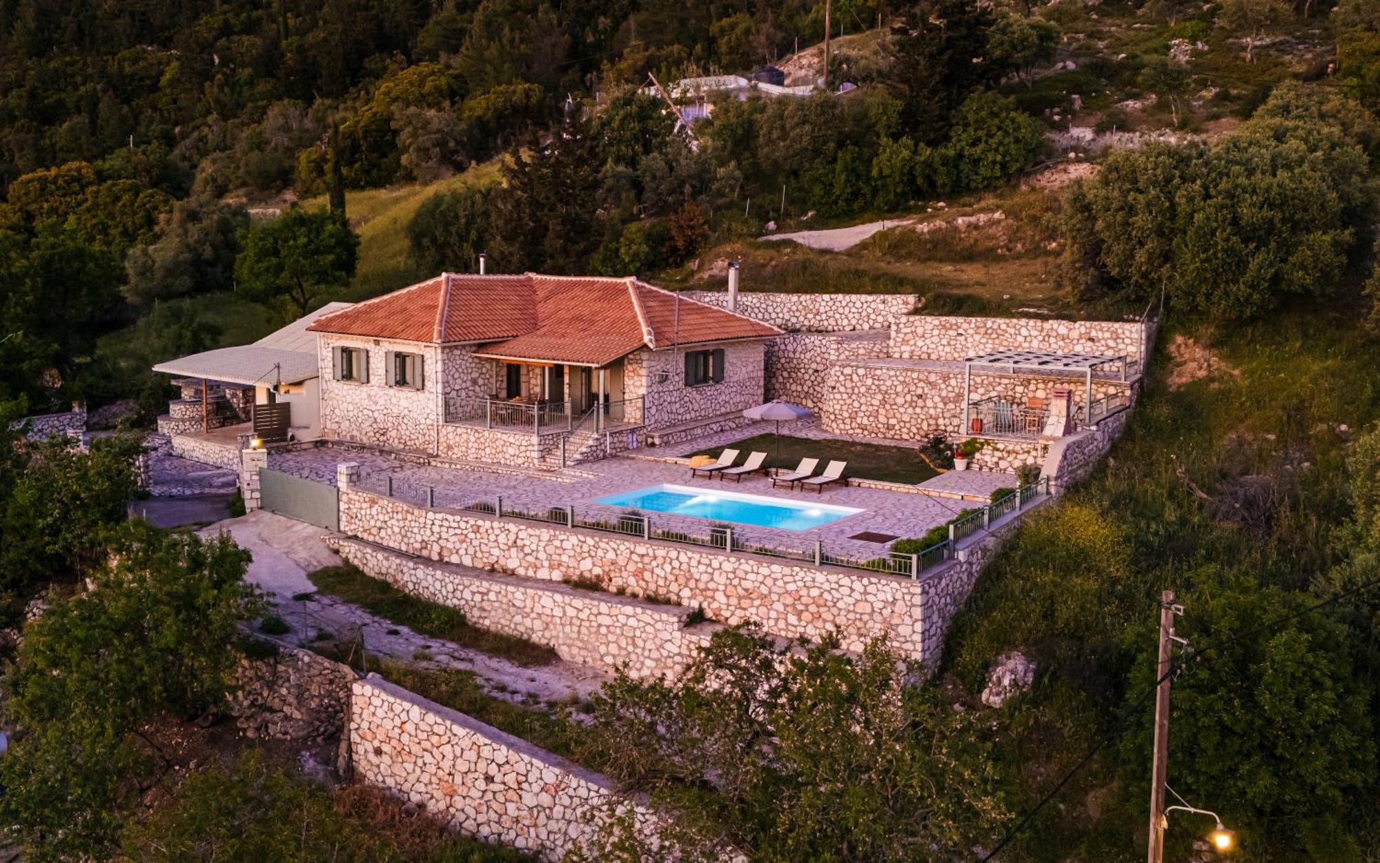 Villa Aurora Athánion Buitenkant foto